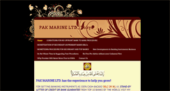 Desktop Screenshot of pakmarineltd.com